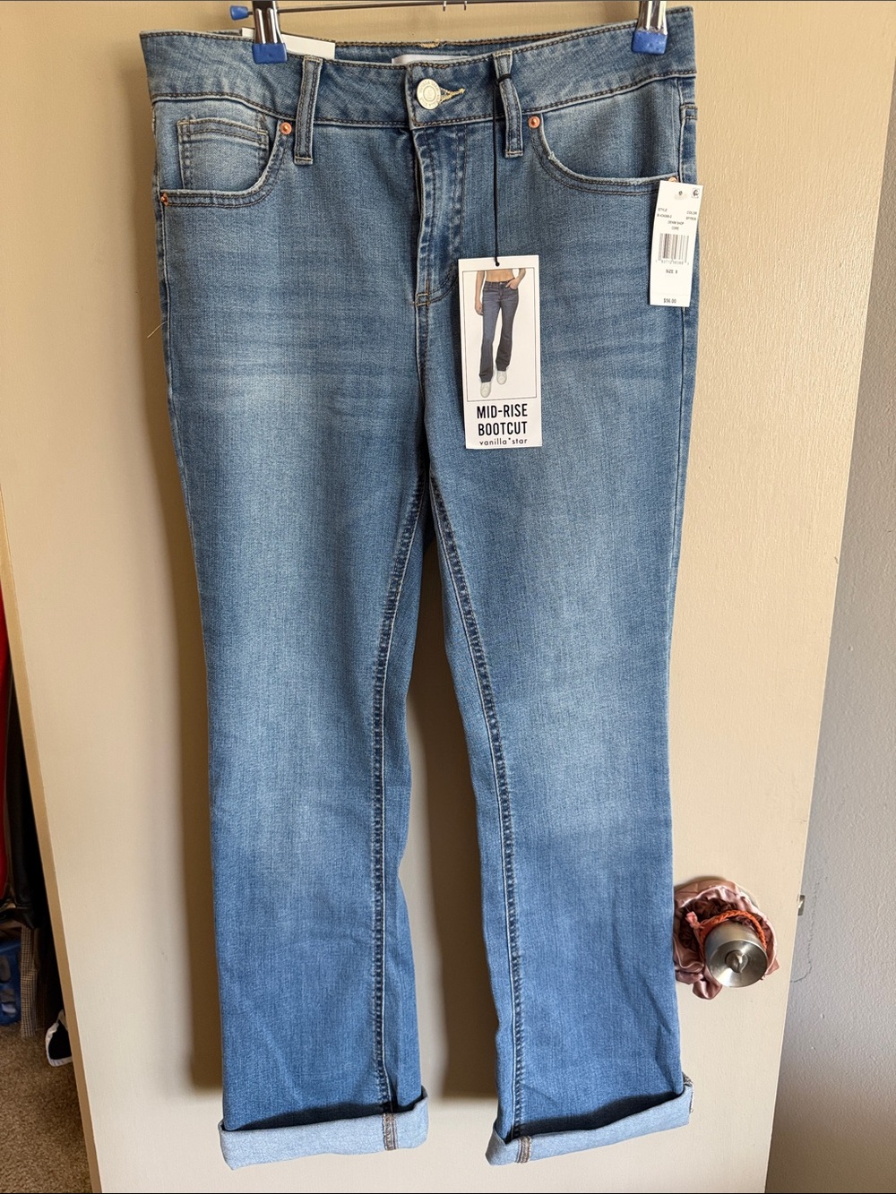 Mid-Rise Bootcut Women’s Jeans - Light Blue